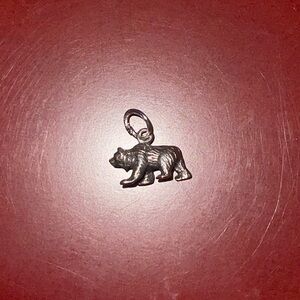 Silver Bear Charm
